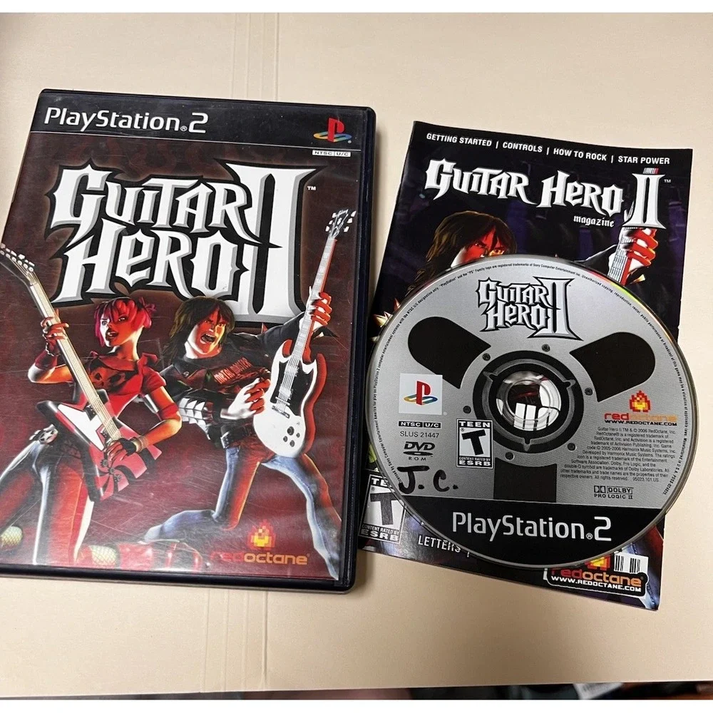 305-009 Guitar Hero II Playstation‎ 2 PS2 Complete CIB TESTED